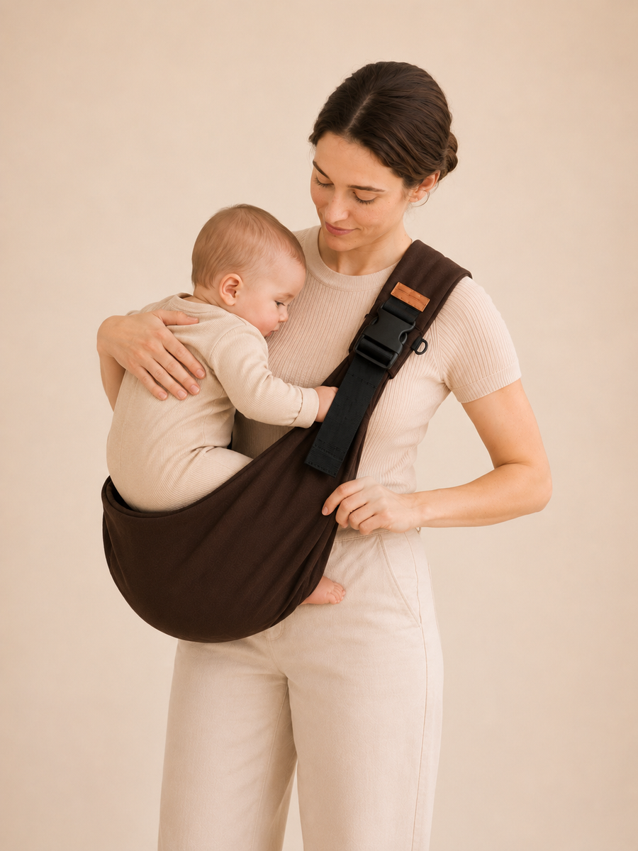 Place baby into the pouch