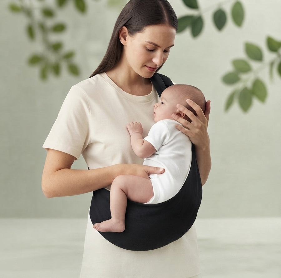 Place baby into the pouch