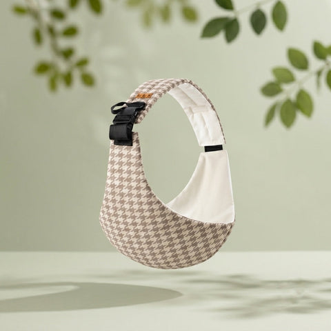 Soft Houndstooth Kowala sling carrier in the air opening product image